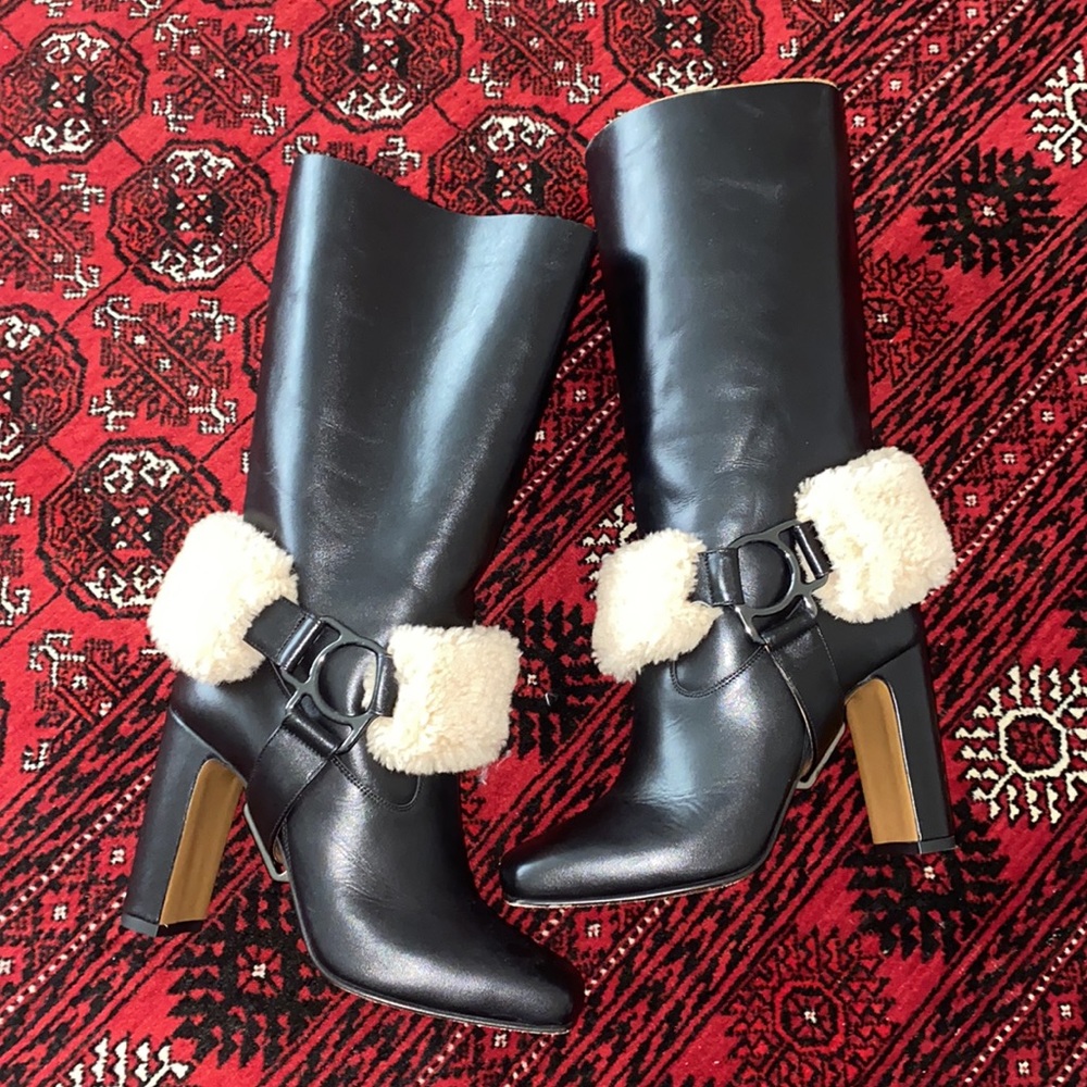 Off-White Leather Riding Boots “For Riding” - Picture 9 of 16
